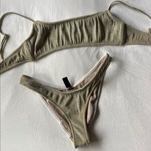 Triangl Swimwear Gold Bikini